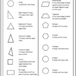 2D Shapes Properties Math Geometry Shapes Worksheets Math Methods