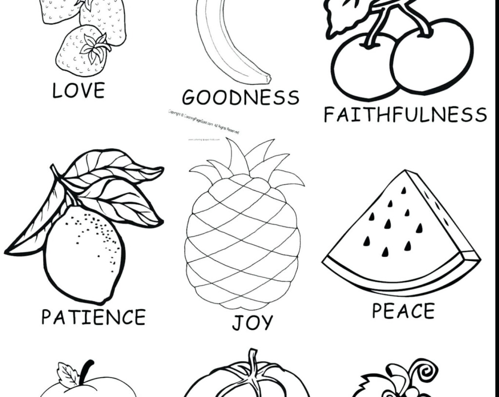 30 Fruits Of The Spirit Worksheet Education Template