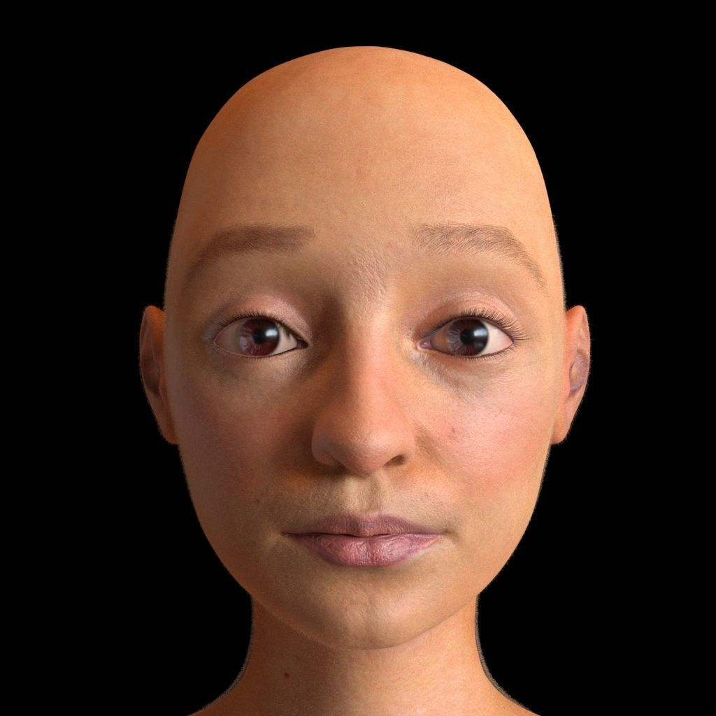 3D Face Texture CGTrader