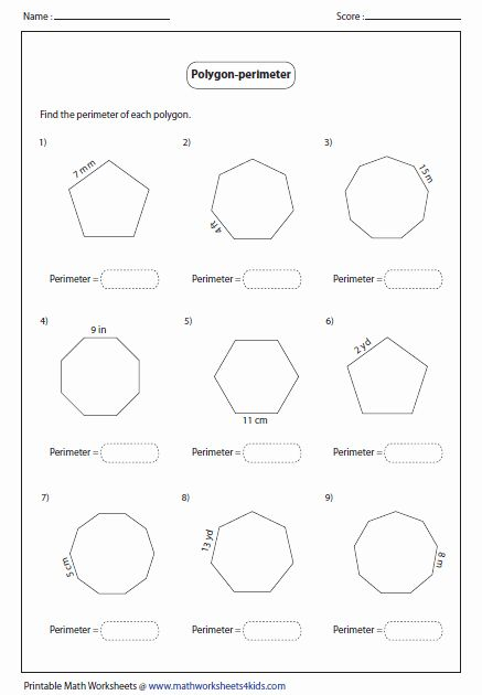 50 Area Of Regular Polygons Worksheet In 2020 Regular Polygon