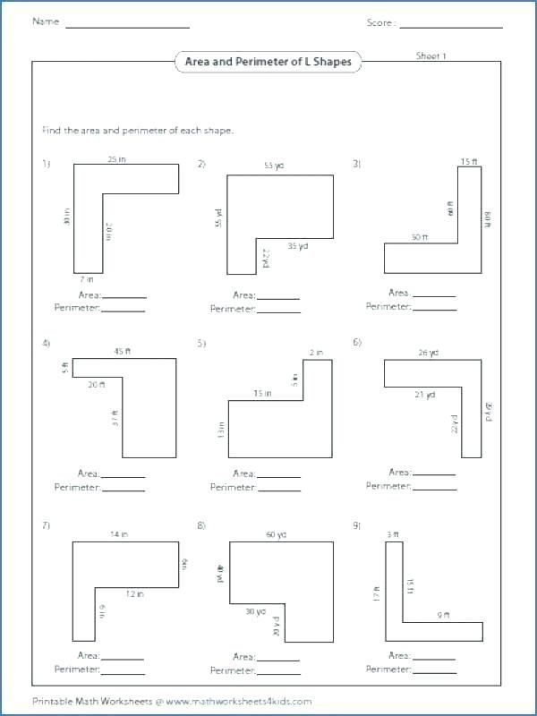 Area And Perimeter Of Different Shapes Worksheets - ShapesWorksheets.com