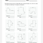 Area And Perimeter Of Compound Shapes Worksheet Shapes Worksheets