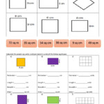 Fractions Area Perimeter Worksheet