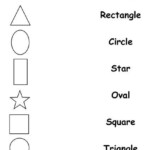 Matching Type Preschool Shapes Worksheets For Kindergarten