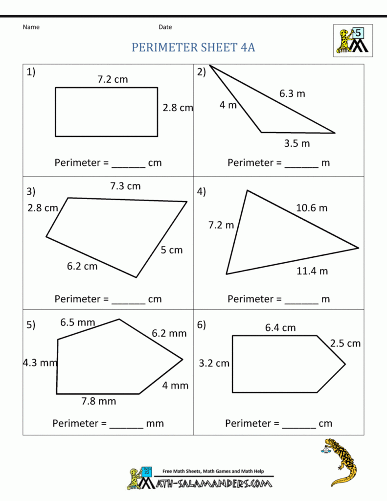 Perimeter And Area Of Plane Figures Pdf Sec 1