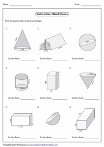 Volume Of Composite Solids Worksheet Worksheet ShapesWorksheets com Volume Of Composite Solids Worksheet Worksheet ShapesWorksheets com